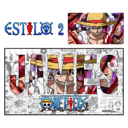 Póster Anime OP con Nombre Personalizado