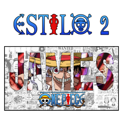 Póster Anime OP con Nombre Personalizado