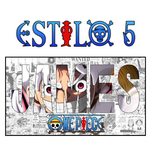 Póster Anime OP con Nombre Personalizado