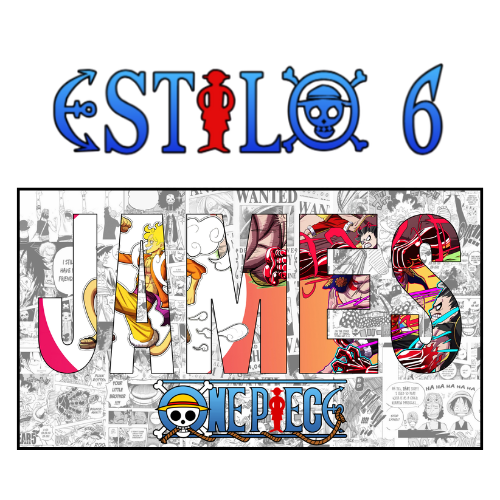 Póster Anime OP con Nombre Personalizado