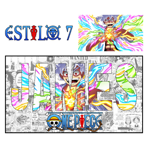 Póster Anime OP con Nombre Personalizado