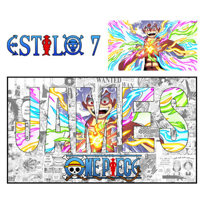 Póster Anime OP con Nombre Personalizado