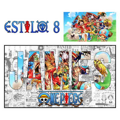 Póster Anime OP con Nombre Personalizado