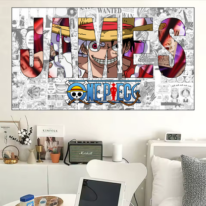 Póster Anime OP con Nombre Personalizado