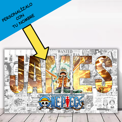 Póster Anime OP con Nombre Personalizado