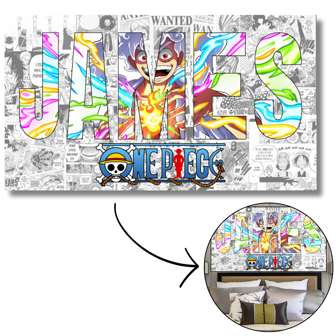 Póster Anime OP con Nombre Personalizado