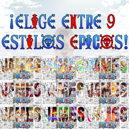 Póster Anime OP con Nombre Personalizado